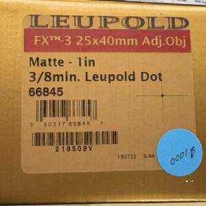 Leupold FX3 scope